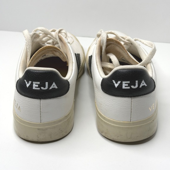 Veja Campo Sneakers Womens 9 White and Black - Picture 4 of 6